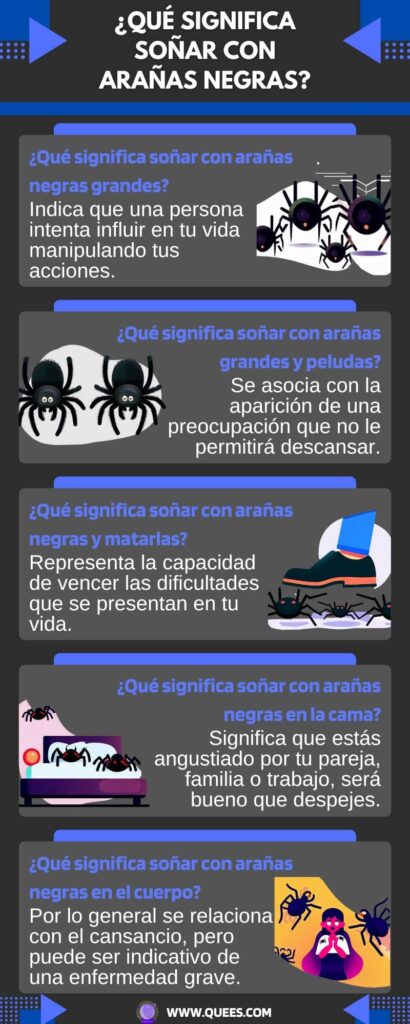 infografia sonar arañas negras