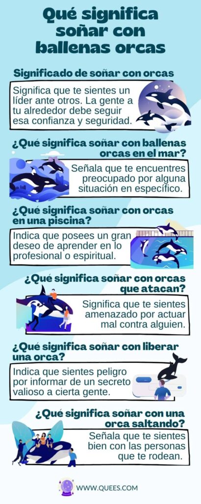 infografia soñar ballenas orcas