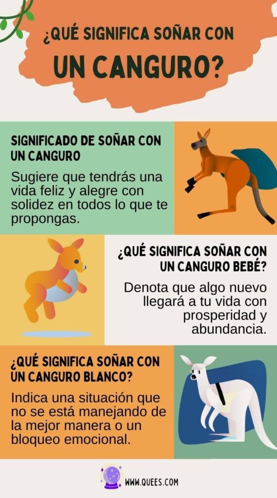infografia soñar canguro