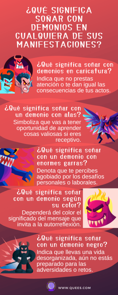 infografia soñar demonios