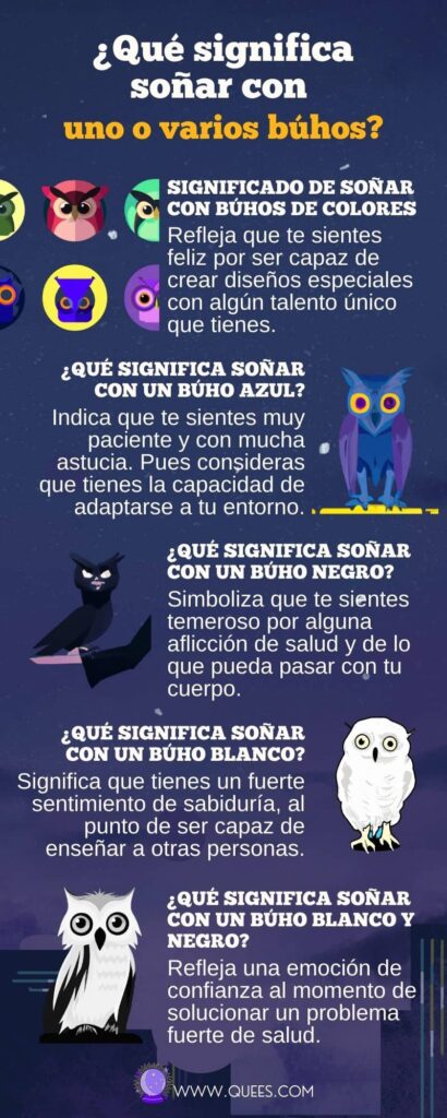 infografia soñar buhos