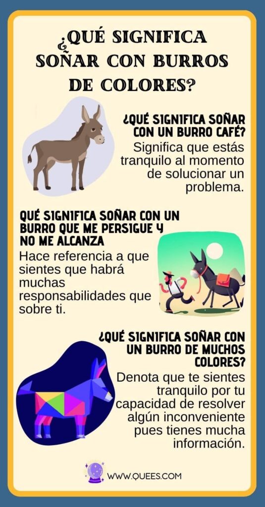 infografia soñar burro