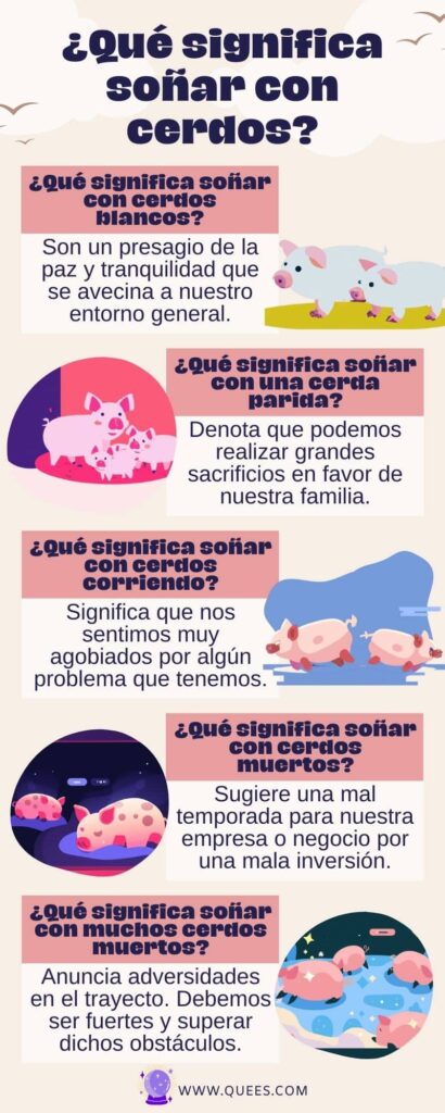 infografia soñar cerdos
