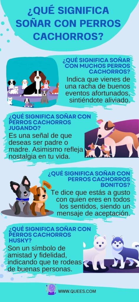 infografia soñar cachorros
