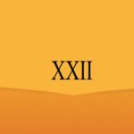 que numero romano es XXII