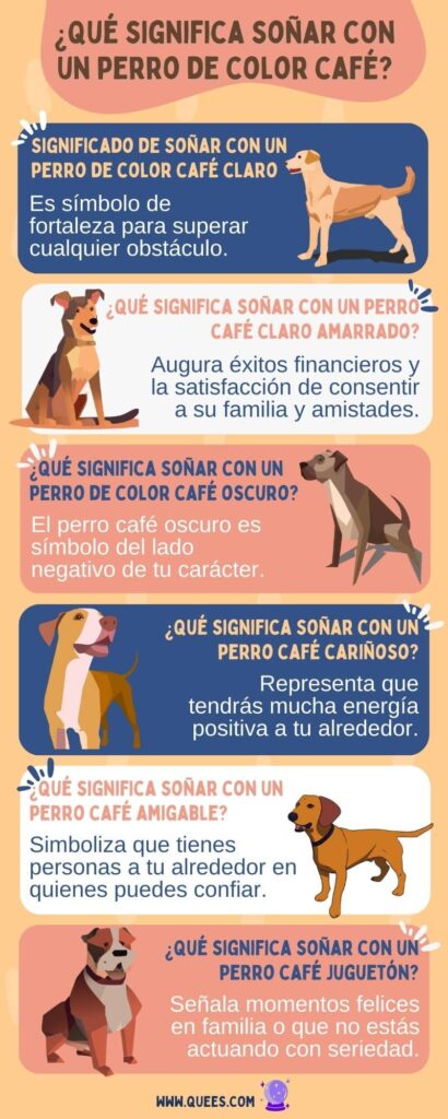infografia soñar perro cafe