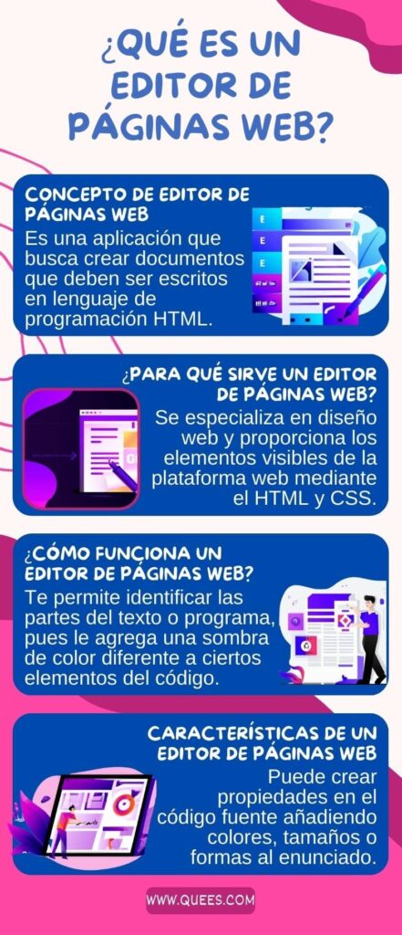 infografia editor paginas web
