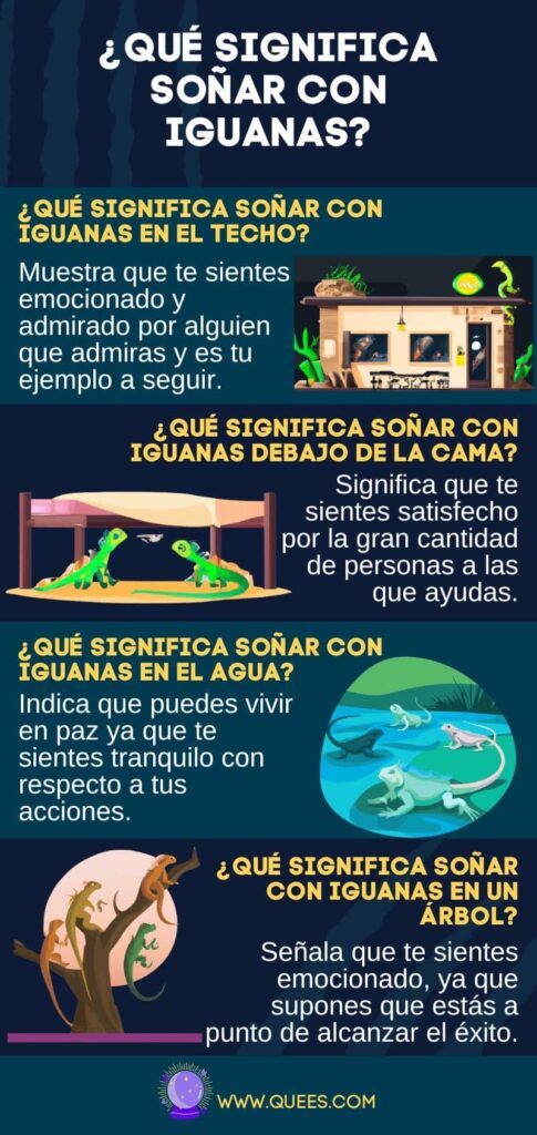 infografia soñar iguanas