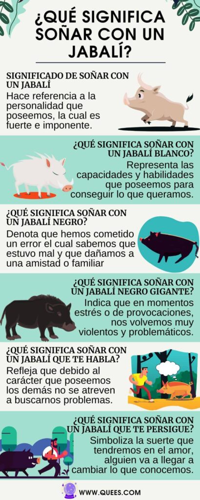 infografia soñar jabali