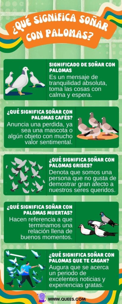 infografia soñar palomas