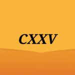 Qué número romano es CXXV