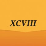 Qué número romano es XCVIII