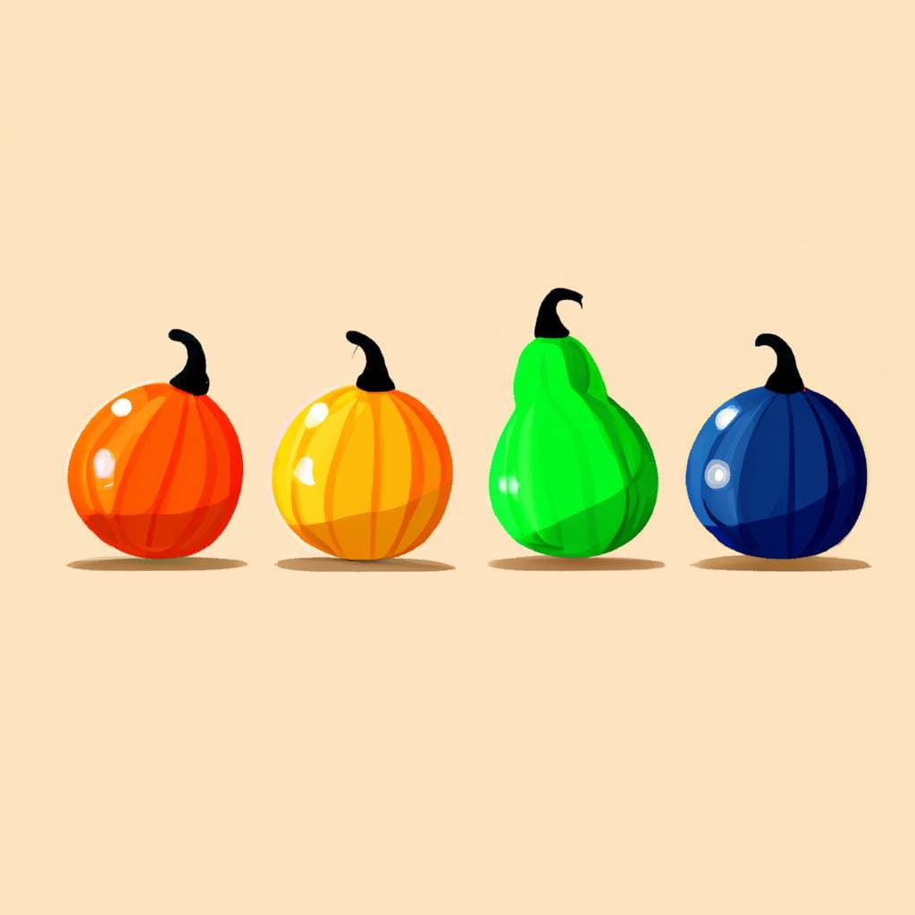 ¿Qué significa soñar con calabazas de colores? Soñar con calabazas