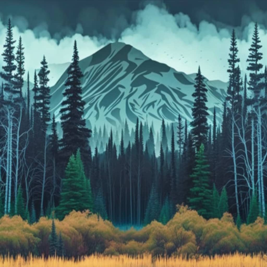 Álbumes 100+ Imagen De Fondo Que Es Un Bosque De Coniferas Alta