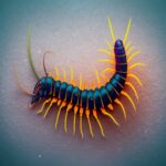 Soñar con ciempiés de colores